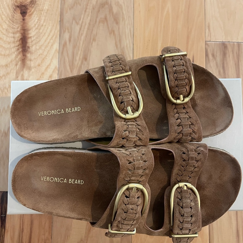 Veronica Beard Paige Sandal in Hazelwood - Picture 6 of 9